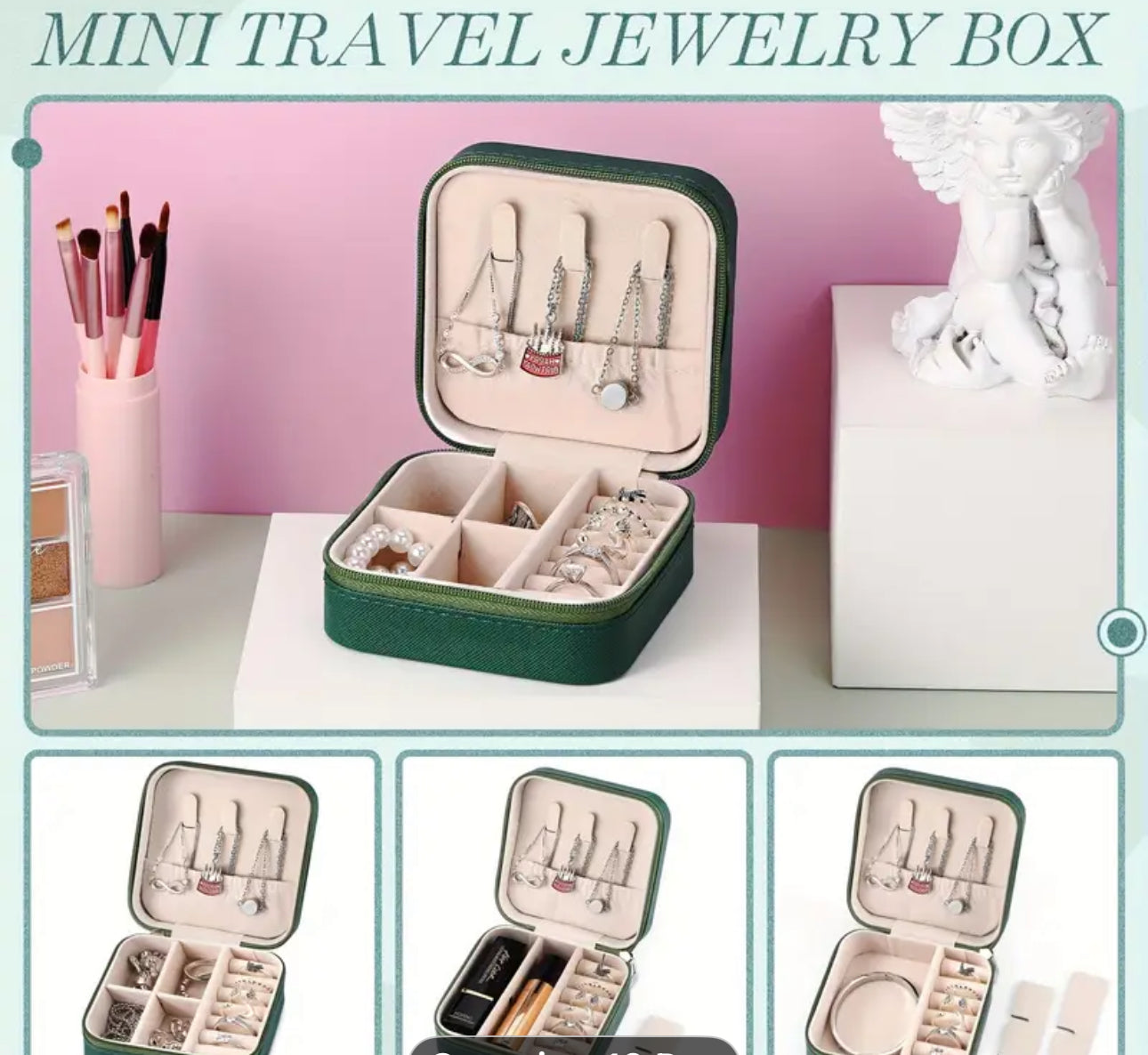 Mini extra small travel jewerly case