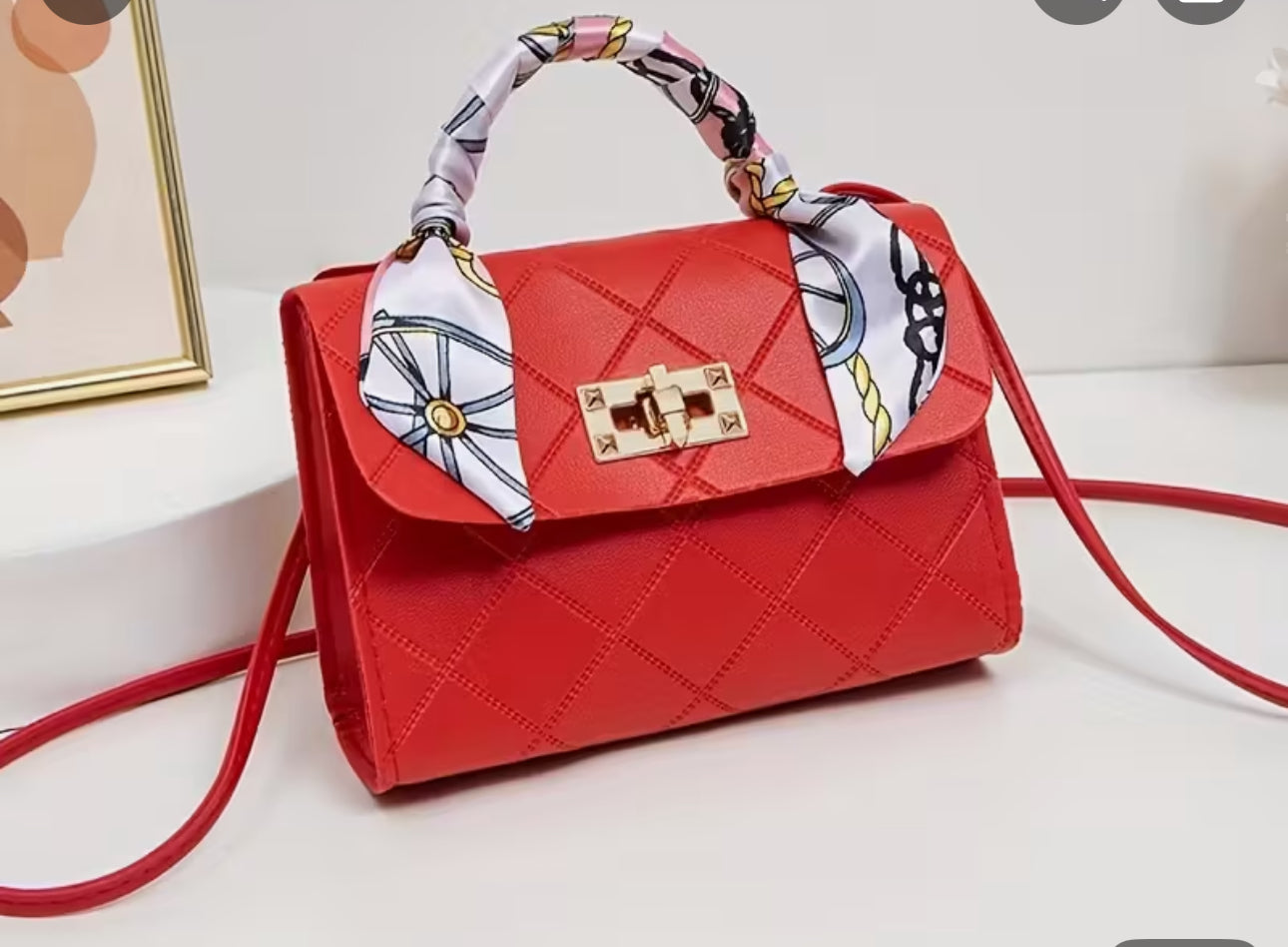 Elegant mini Small Crossbody Shoulder  Bag Red