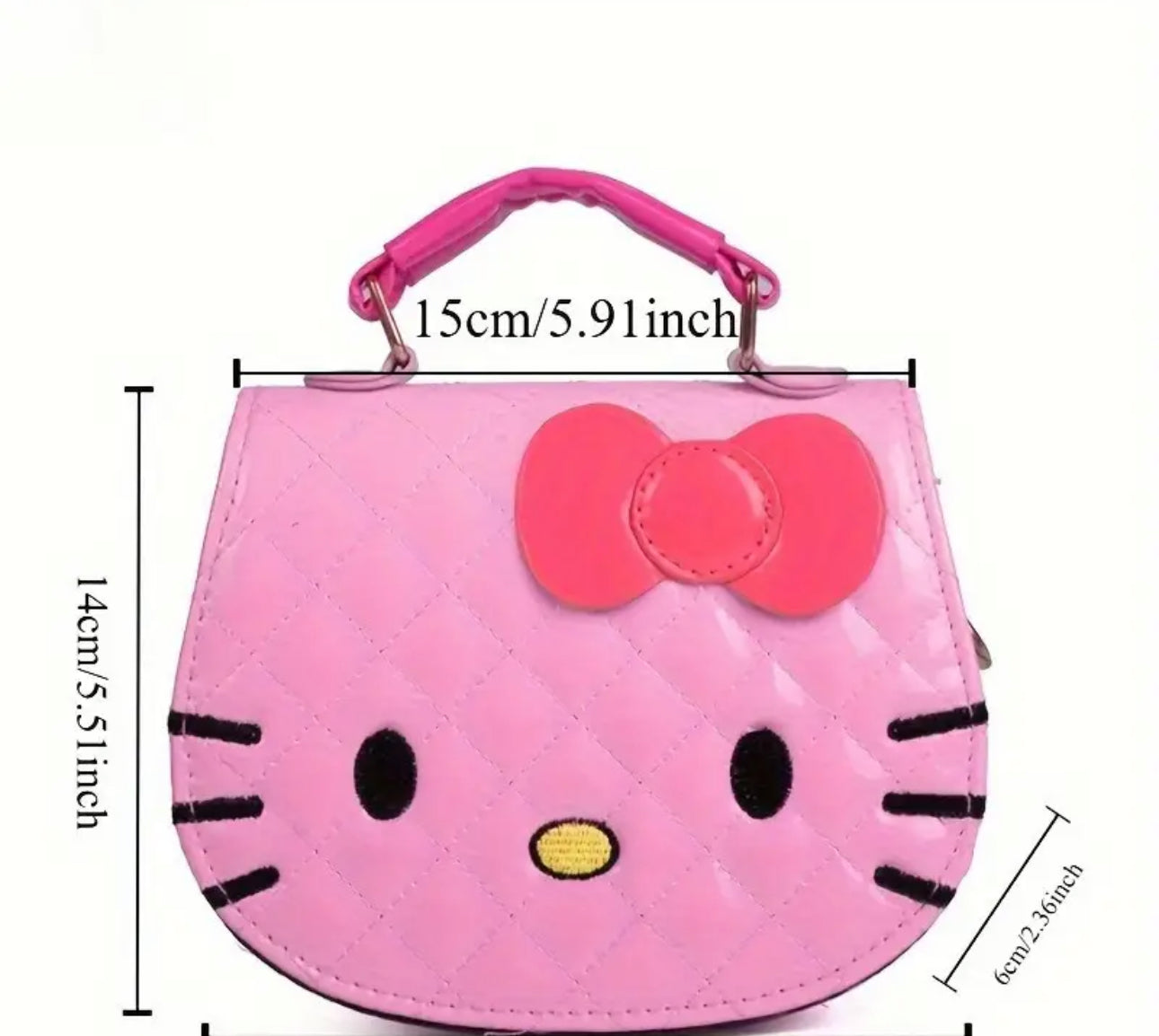 Hello Kitten Sanrio Small Crossbody Bag White
