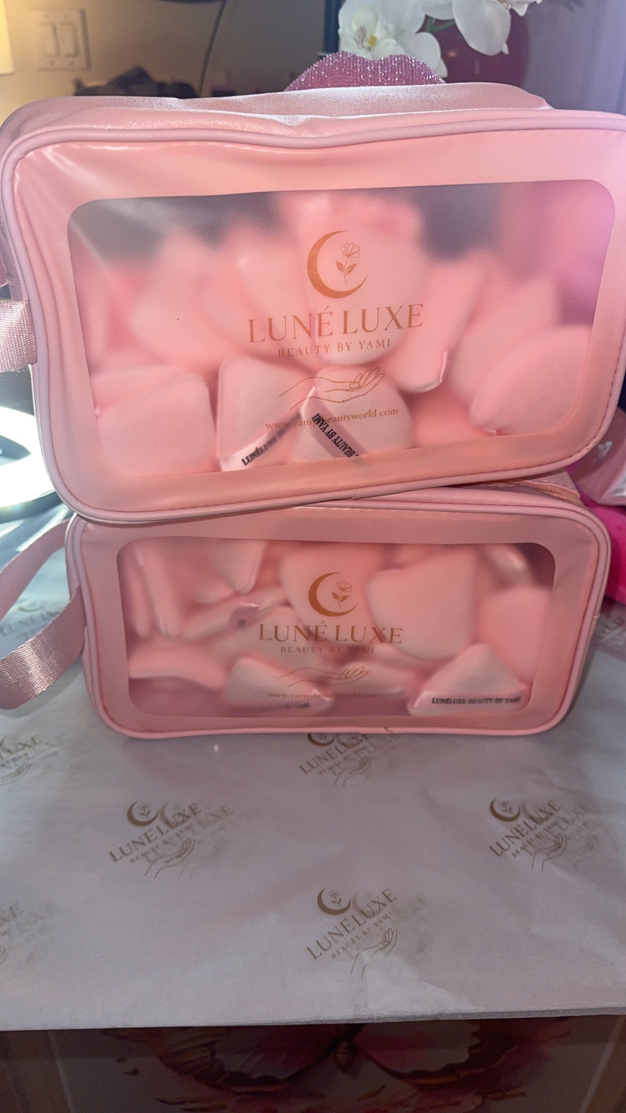 Lunéluxe Transparent Makeup Bag
