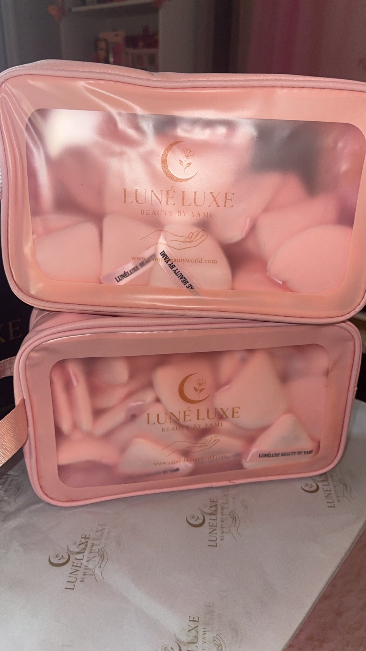 Lunéluxe Transparent Makeup Bag