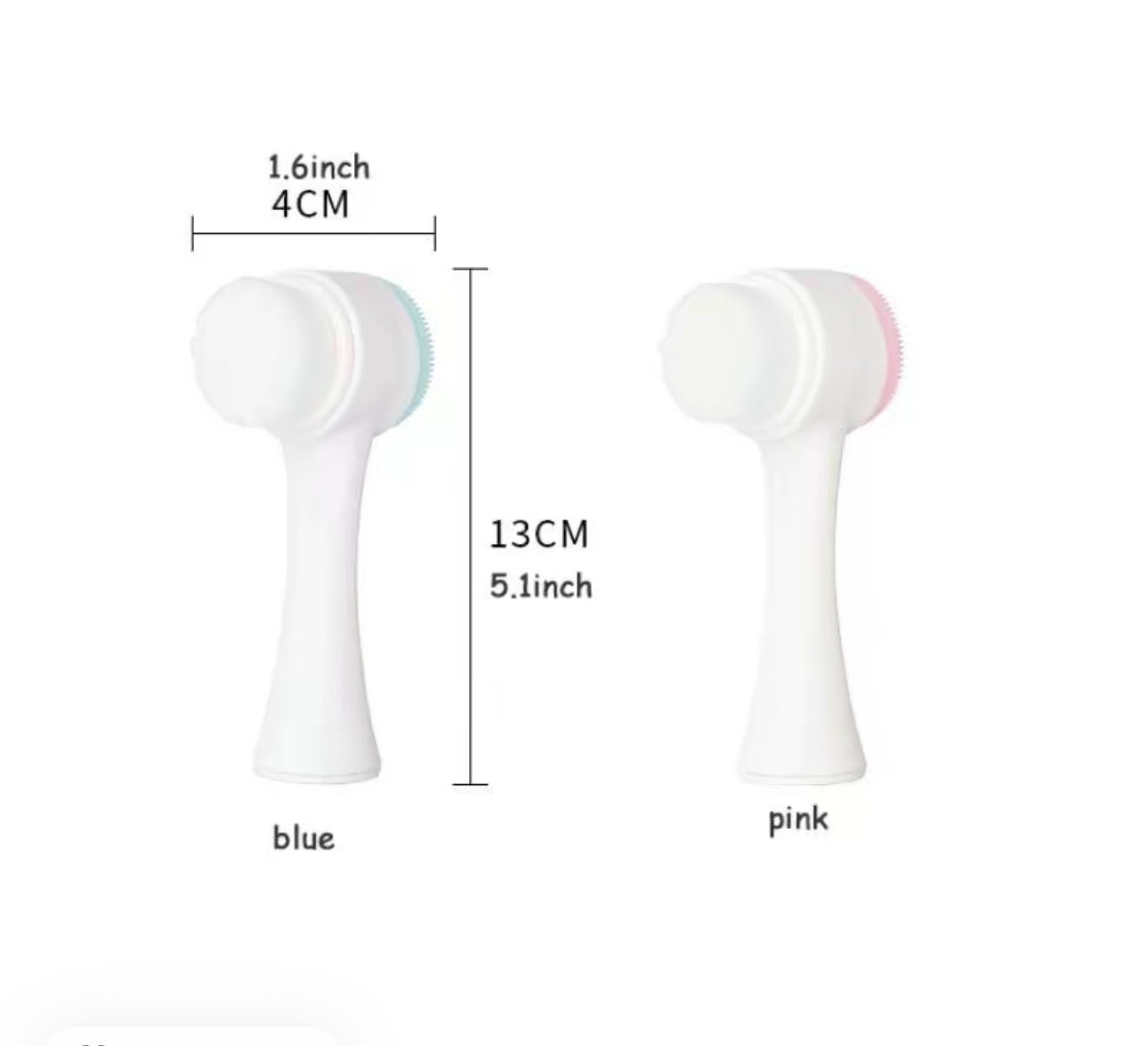 Professional Double-Sided Handheld Facial Cleaning Brush