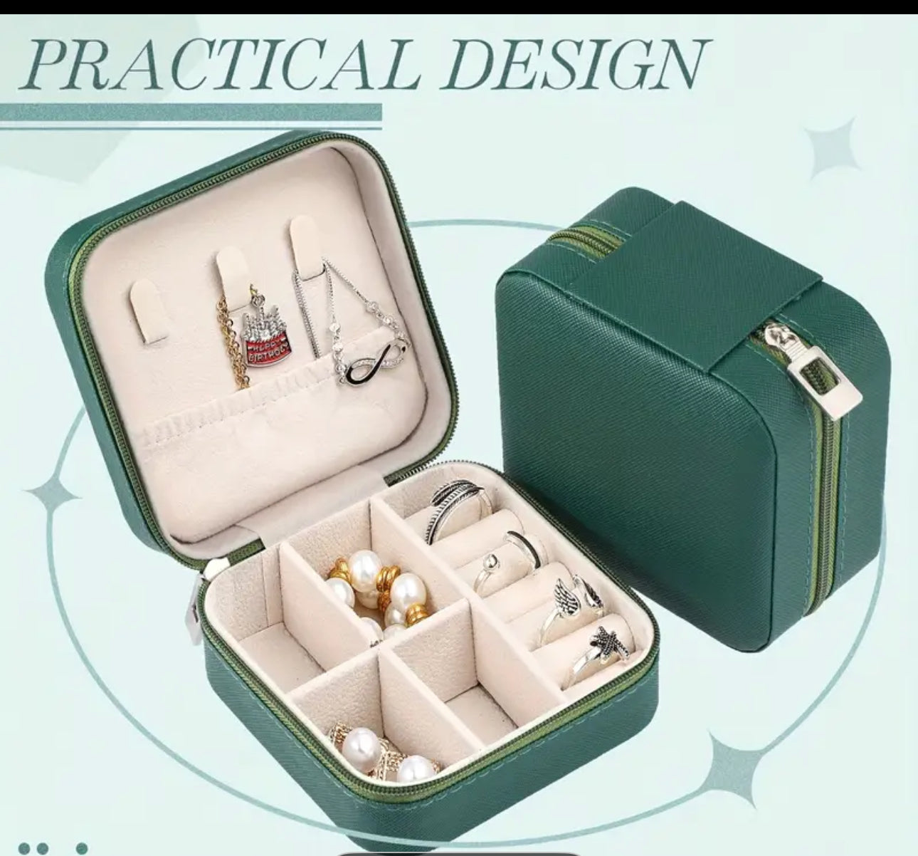 Mini extra small travel jewerly case