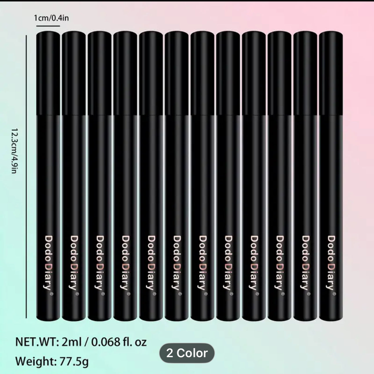 Long wear waterproof liquid eyeliner