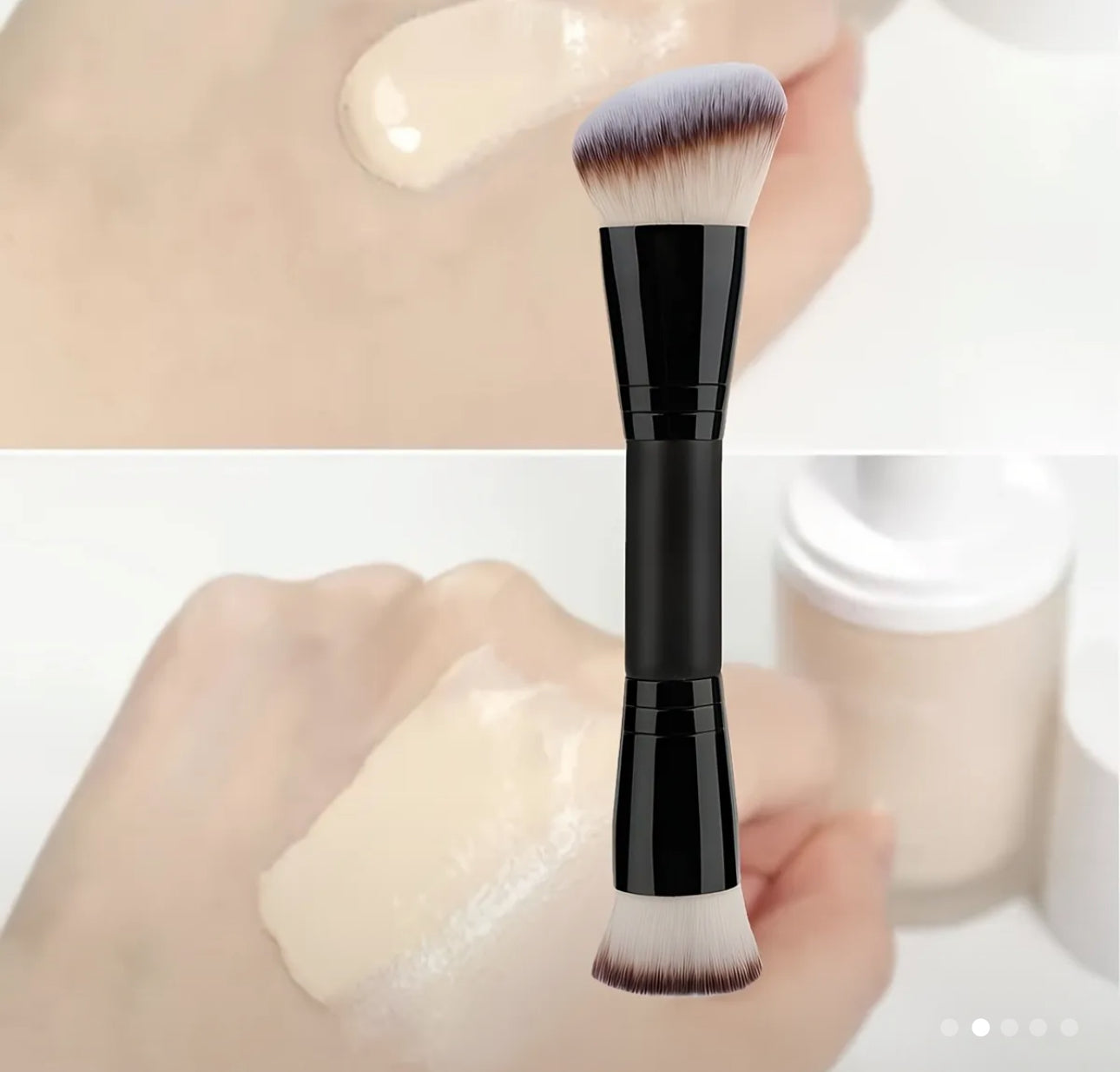 Versatile Dual-Ended Foundation brush